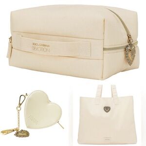 Dolce & Gabbana Set of Heart Pouch, Tote, and Devotion Pouch